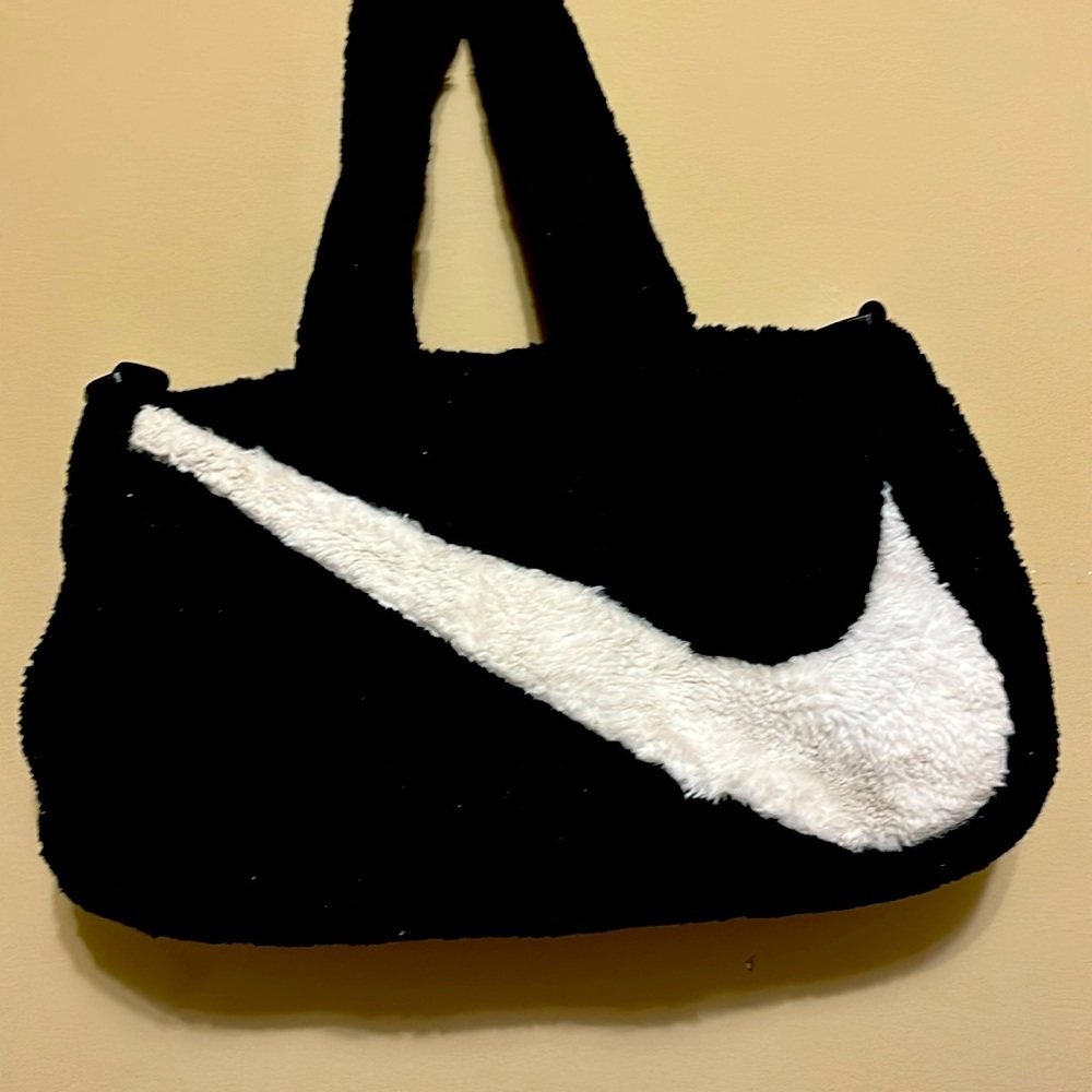 COPY - Black Fuzzy Nike CarryAll Bag​